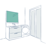 脱衣所におすすめの鏡は「防湿ミラーST」