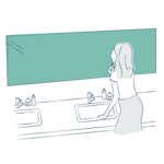 洗面所におすすめの鏡は「ガラスミラー」