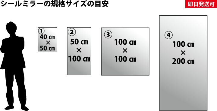 シールミラー シートミラー シール式の割れない鏡の販売は鏡の販売 Com