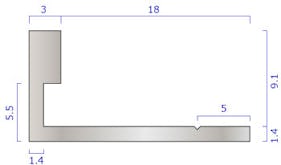 ミラーエッジガード寸法