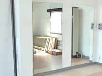 壁に大型の鏡を貼り付け方・施工方法 - ㉒完成